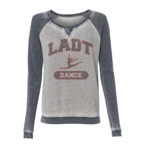 LADT Zen Fleece Raglan Crewneck Sweatshirt - 8927
