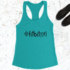 Fitbit(ch) - Tahiti Blue - Black Letters - Fitness Workout Tank - Motivation