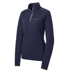 Sport-Tek® Ladies Sport-Wick® Textured 1/4-Zip Pullover - LST860