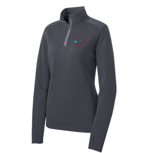 Sport-Tek® Ladies Sport-Wick® Textured 1/4-Zip Pullover - LST860