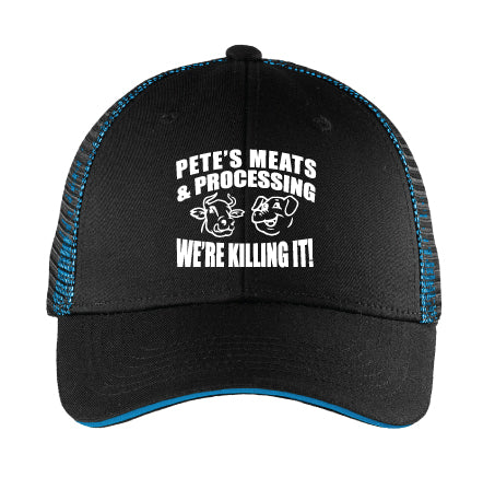 Port Authority® Double Mesh Snapback Sandwich Bill Cap
