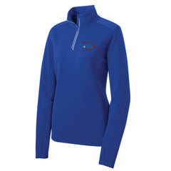 Sport-Tek® Ladies Sport-Wick® Textured 1/4-Zip Pullover - LST860