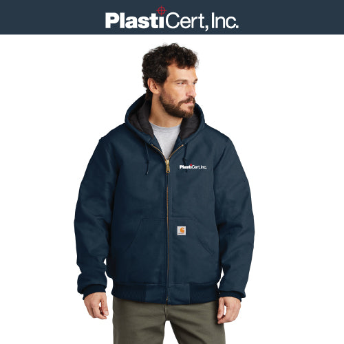 Carhartt ® Quilted-Flannel-Lined Duck Active Jacket