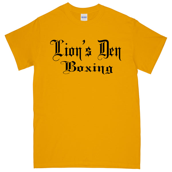 Lion's Den Boxing - Gildan 8000 Tee - Gold