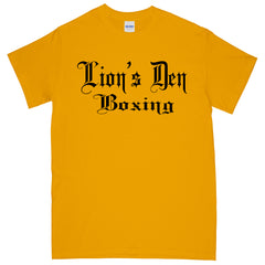 Lion's Den Boxing - Gildan 8000 Tee - Gold