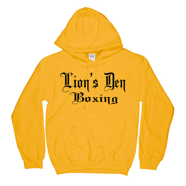 Lion's Den Boxing - Gildan 18500 Hood - Gold