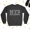 Gym Selfie Crewneck Sweatshirt - Black - White Letters - Gym Sweatshirt - Fitness Workout Shirt - Motivation - Funny Gym Shirt - #GymSelfie