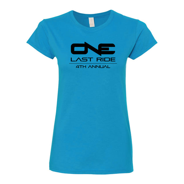 One Last Ride - Gildan - Ultra Cotton Women's T-Shirt - 2000L - Blue