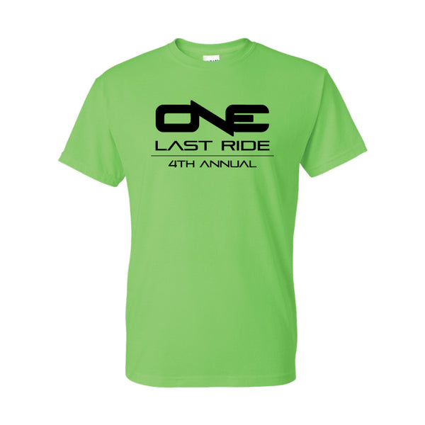 One Last Ride - Gildan - DryBlend 50/50 T-Shirt - 8000 - LIME
