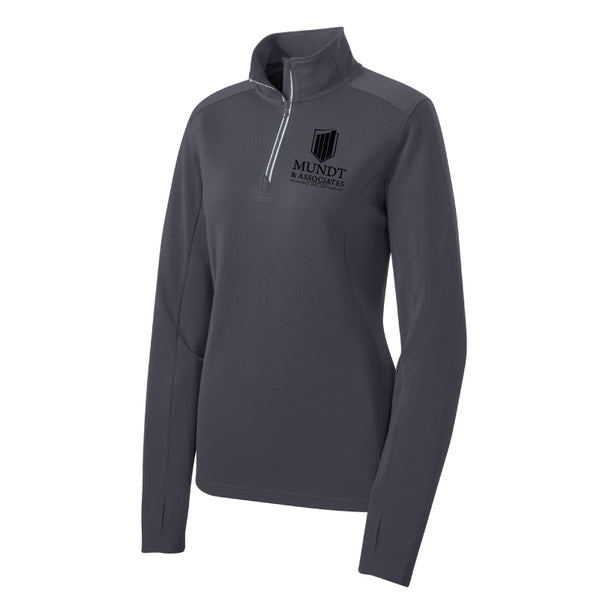 Mundt & Associates - Ladies Sport-Wick® Textured 1/4-Zip Pullover