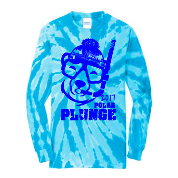 Polar Plunge Snorkel Bear Stocking Cap Long-Sleeve Tie-Dye Tee