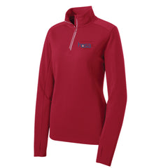 Sport-Tek® Ladies Sport-Wick® Textured 1/4-Zip Pullover - LST860