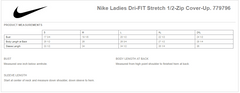 Nike Ladies Dri-FIT Stretch 1/2-Zip Cover-Up - 779796