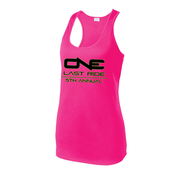 Copy of One Last Ride - Sport-Tek® Ladies PosiCharge® Competitor™ Racerback Tank - Pink