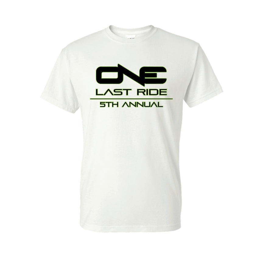 One Last Ride - Gildan - DryBlend 50/50 T-Shirt - 8000 - White