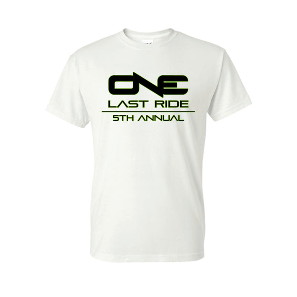One Last Ride - Gildan - DryBlend 50/50 T-Shirt - 8000 - White