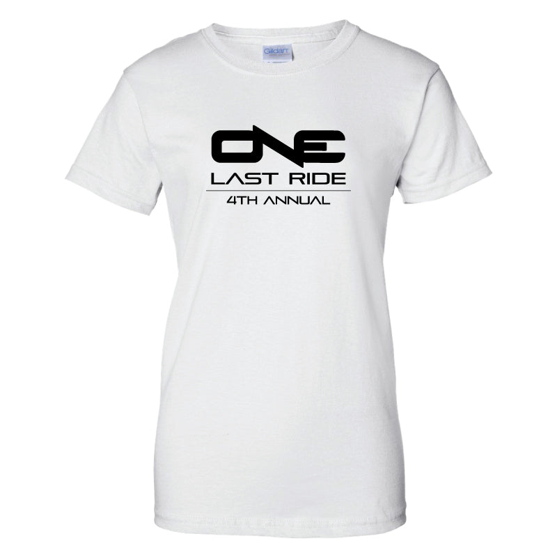 One Last Ride - Gildan - Ultra Cotton Women's T-Shirt - 2000L - White