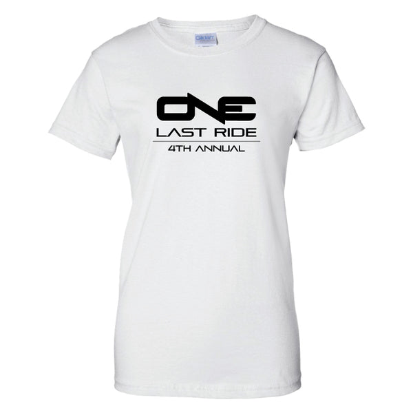 One Last Ride - Gildan - Ultra Cotton Women's T-Shirt - 2000L - White